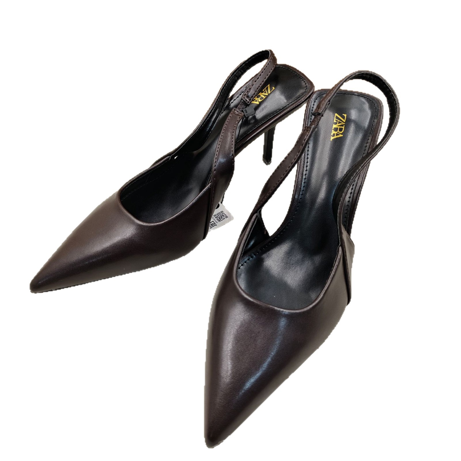 2026 Spring/Summer New Pointed Fine Heel Muller Shoes High Heels Women's Leather High Heels