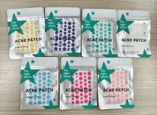 Acne Scar Removal Star-Shaped Acne Patch Hydrocolloid Cross-Border Exclusive Supply Colorful Pentagram Essential Oil Concealer Patch to Absorb Pus