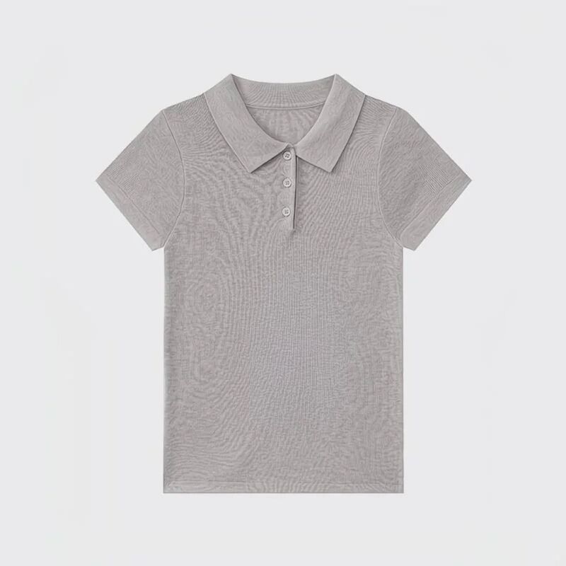 High-End Solid Color Polo Collar Short-Sleeved Knitwear for Women 2026 Summer New Style Slim Fit and Super Nice-Looking Top High-End Solid Color Polo Collar Short-Sleeved Knitwear for Women 2026 Summer New Style Slim Fit and Super Nice-Looking Top