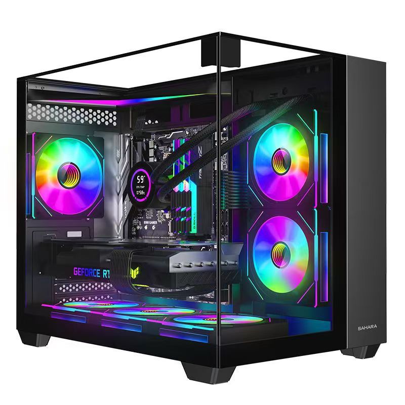 (Mito Negro Goku] 13400F Core i5 computadora host 4070 máquina de montaje de pantalla única oficina transmisión en vivo comer pollo