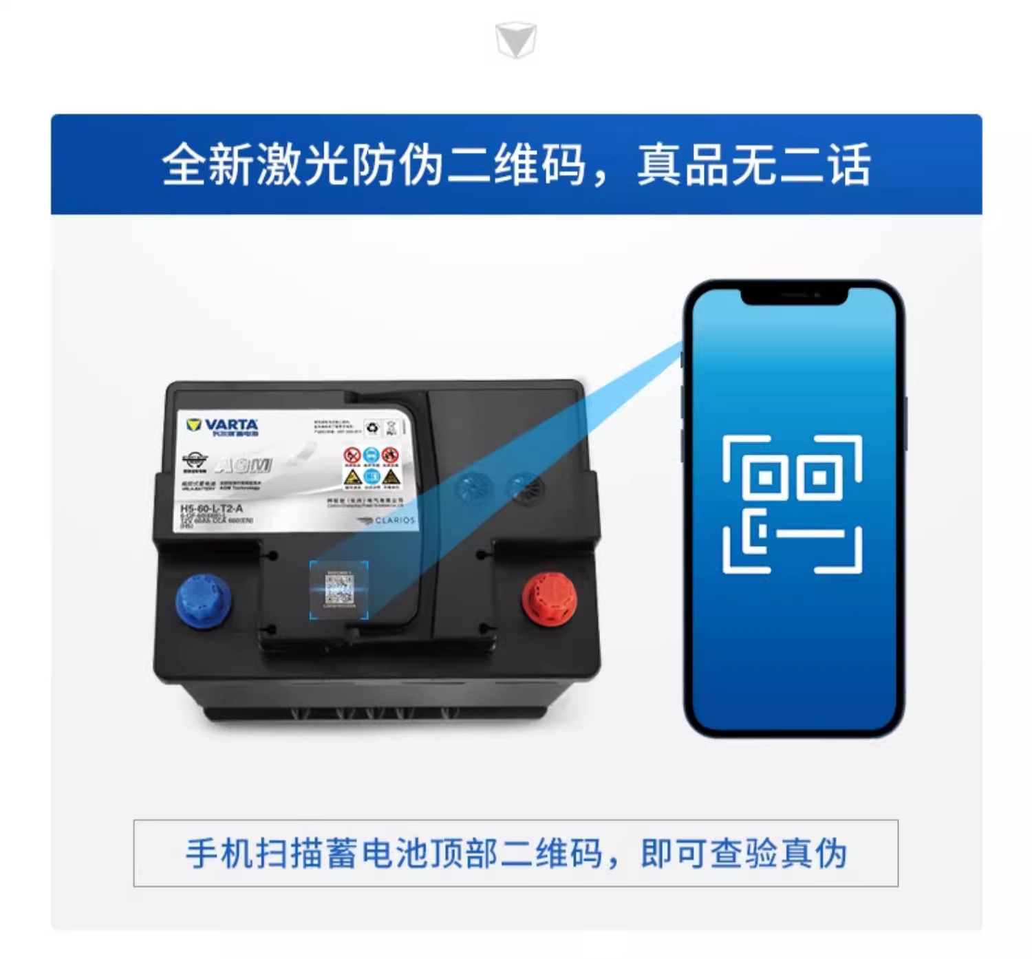 Guanhe Valta Battery Efb/60Ah Tenth Generation Civic Accord Binzhi Ao Da3/Car Start-Stop Battery