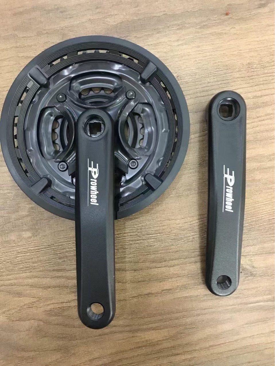 マウンテンバイク 歯盤 243442T 正方穴クランク アルミニウム合金 170MM 黒 