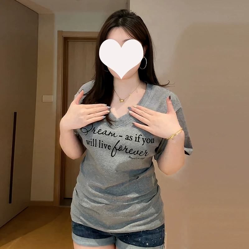Женская летняя футболка больших размеров с короткими рукавами и принтом, шикарные и красивые топы для полных девушек, дизайнерские футболки