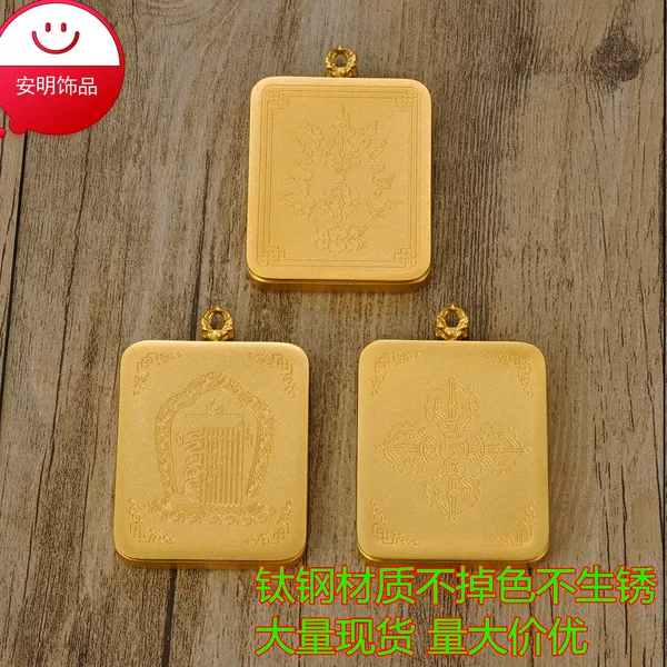 Directly from the Manufacturer: Double-Sided Taoist Thangka Box, Empty Box Pendant, Ten-Faced Zizai Gawu Box, Hand-Painted Thangka Case Wholesale