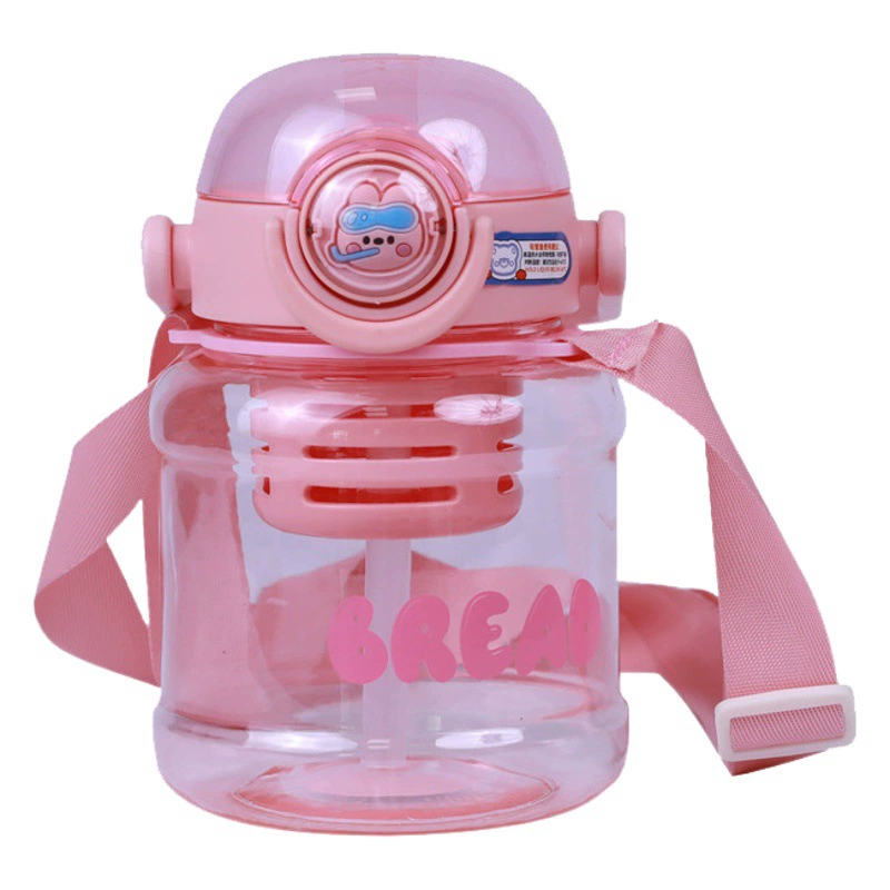 Чашка для воды интернет-знаменитостей Женская пластиковая чашка большой емкости Соломенная тонна ведро Тонна чайник Портативный чай Разделение воды Чай Большая чашка для живота