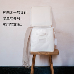 Wabi-sabi cotton clothing storage box, wardrobe fabric clothing storage box, quilt finishing toy sundry basket wholesale