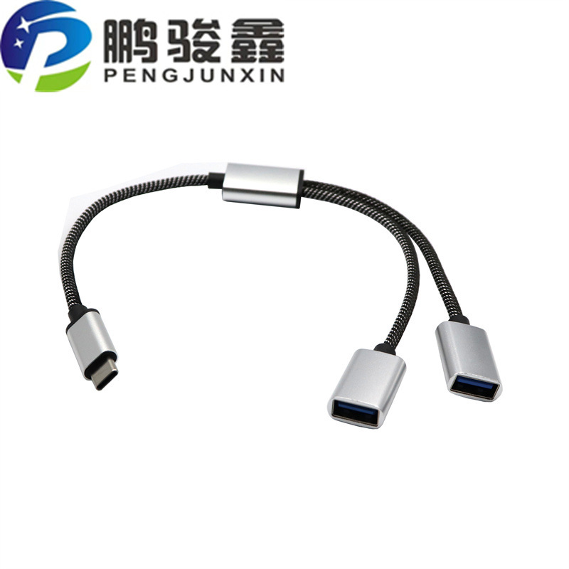 Tipo C a USB hub type-c a 3 puertos usb2.0 HUBtype-c uno para tres Divisor OTG