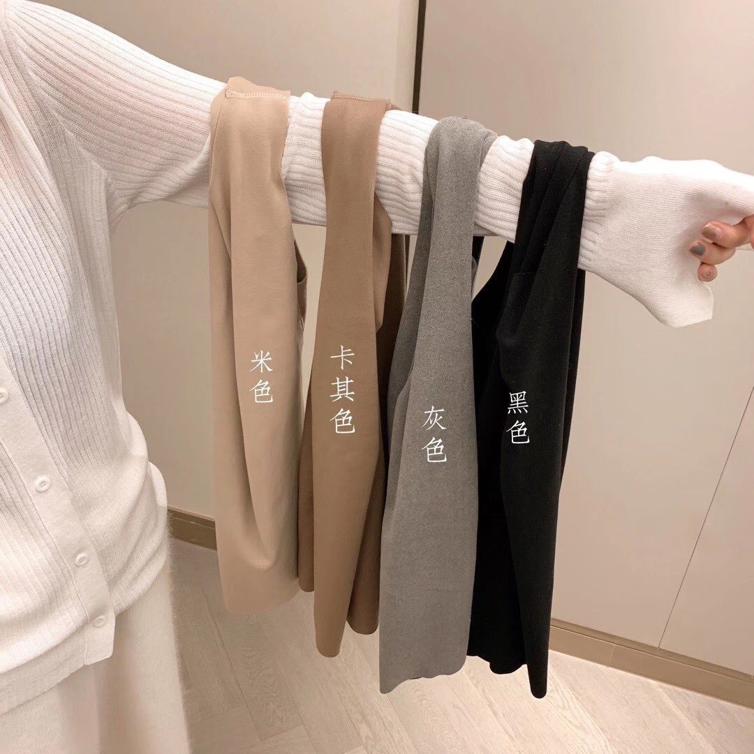 가을 겨울 나나의 같은 스타일 DERONG U의 가벼운 따뜻한 조끼 여성을위한 슬림 얇은 싱글 레이어 열 라운드 넥 속옷