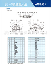 台湾康百世KOMPASS叶片泵VE2-40F-A4 VD2-30F/20F-A3变量油泵