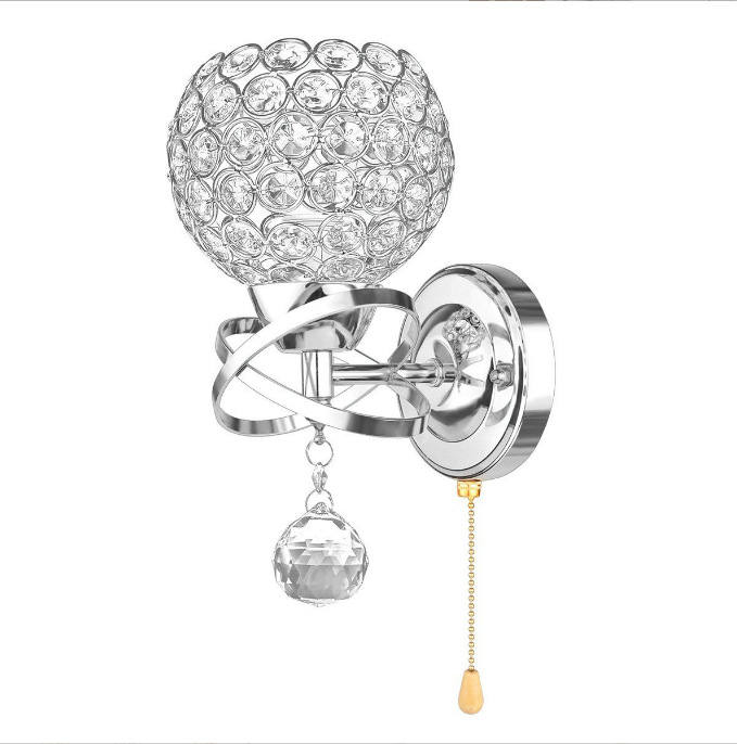 Simple minimalista Camarón lámpara de pared de cristal LED lámpara de noche dormitorio diseño sentido lámpara de pared al aire libre