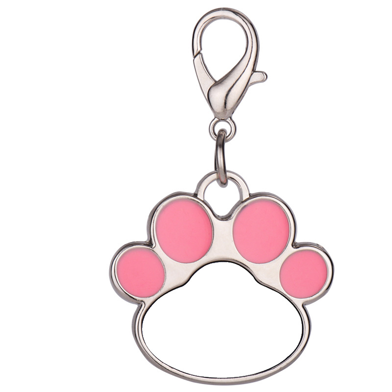 Consumibles de transferencia de calor en blanco para mascotas colgantes de sublimación caliente placa de perro arco temperamento accesorios pequeños regalos paparazzi placa de etiqueta