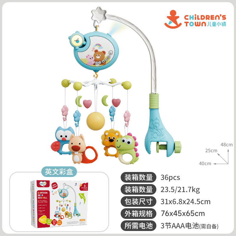 クロスボーダー热い贩売ベビーベッドベルおもちゃ多机能音楽回転ベッドヘッドベル新生児赤ちゃんなだめるおもちゃ