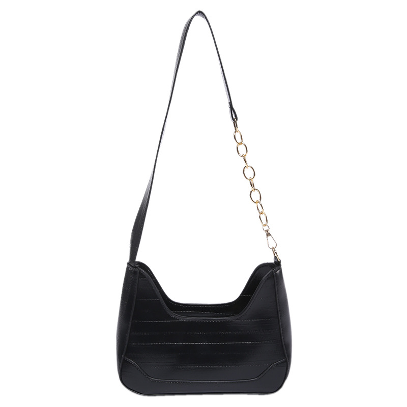 Bolsos debajo de las axilas para mujeres 2024 nueva moda de cadena de nicho de diseño de alta sensación de anguila mochila de hombro