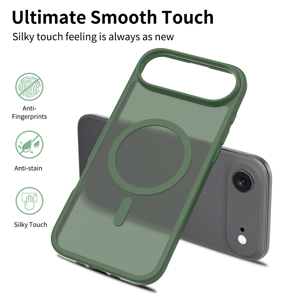 Silver Shield Series [Dark Green Magnetic Style]