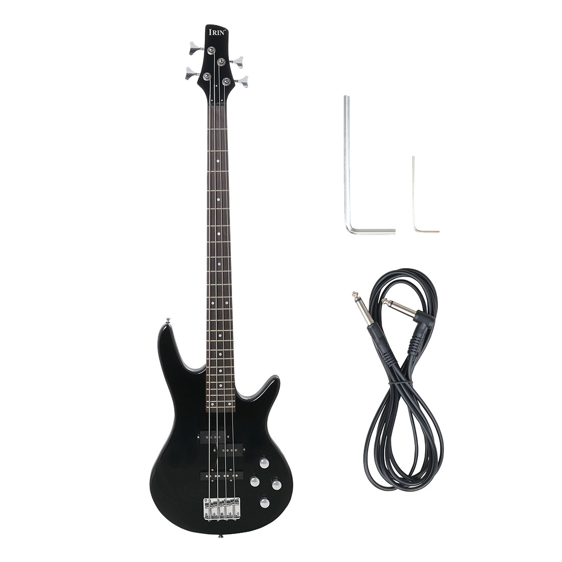 Bajo eléctrico IRIN de cuatro cuerdas, bajo de madera de tilo, bajo profesional para actuaciones de rock, bajo de 4 cuerdas al por mayor image 3