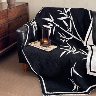 Half Fleece Multifunctional Knitted Blanket Sofa Blanket Bedroom Nap Blanket Office Leisure Blanket Four Seasons Blanket Student
