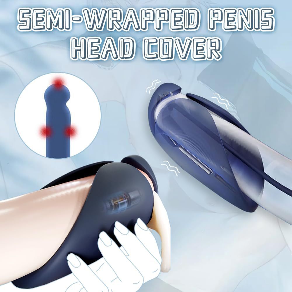 Vibrating Urethral Training Device for Men, Silicone Button-Control Desensitization Toy — detail image 5