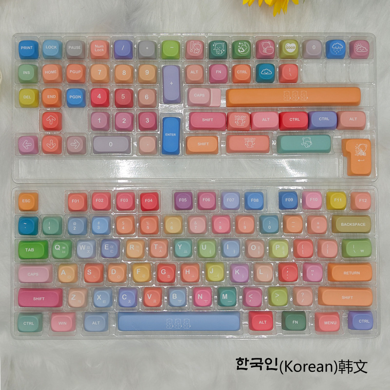 ベアーグミキーキャップMOA高さキーキャップPBT五面熱昇華不透光カスタム機械キーボードキーキャップ|undefined