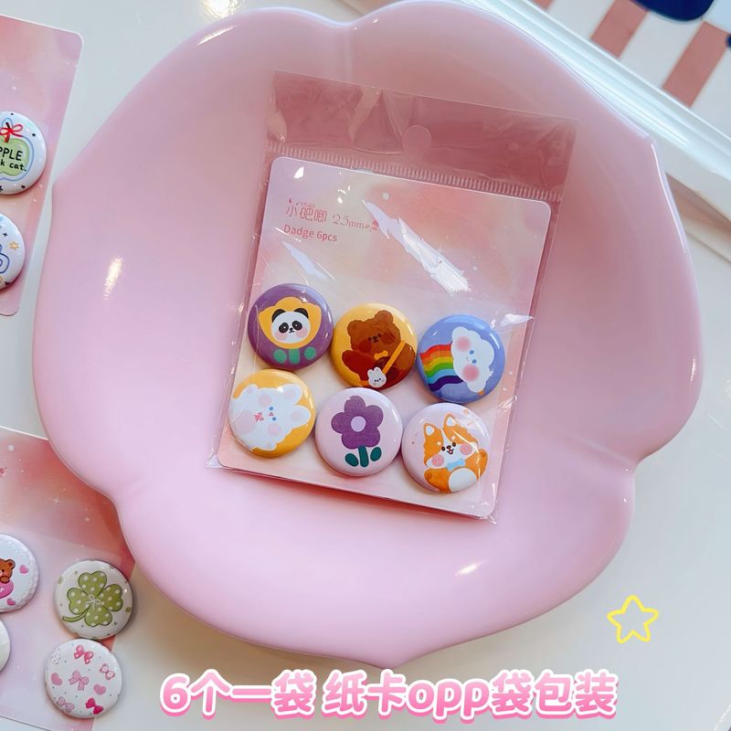 リトルベア 25 ミリメートルミニバージュエリー昔ながらのブローチかわいいバッジ diy 学生ハンドブックかわいいセット小さなピン|undefined