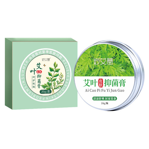 One-piece drop-shipping mugwort balm mint comfrey cooling oil plant mugwort leaf solid ointment manufacturer wholesale mugwort balm