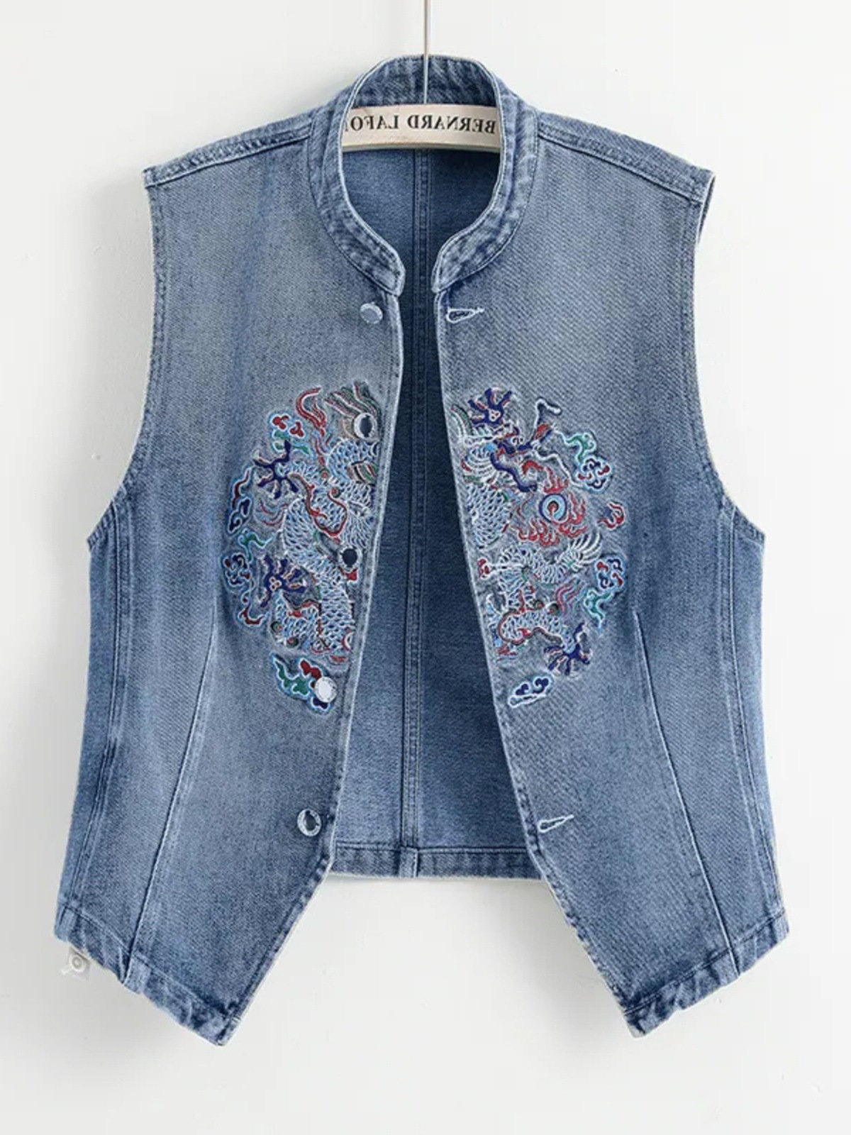 Thin Denim Vest Jacket for Women 2025 Summer New Style New Chinese Embroidery Elegant Women's Top Vest Vest