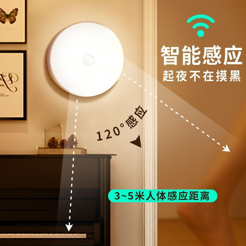 Xiao Night Light Round Light Intelligent Human Sensing Beds bedroom…