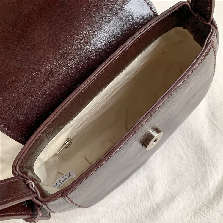 Nuova borsa a tracolla piccola a conchiglia sottobraccio, da donna, solida e semplice, con patta, di alta qualità_voghion.com