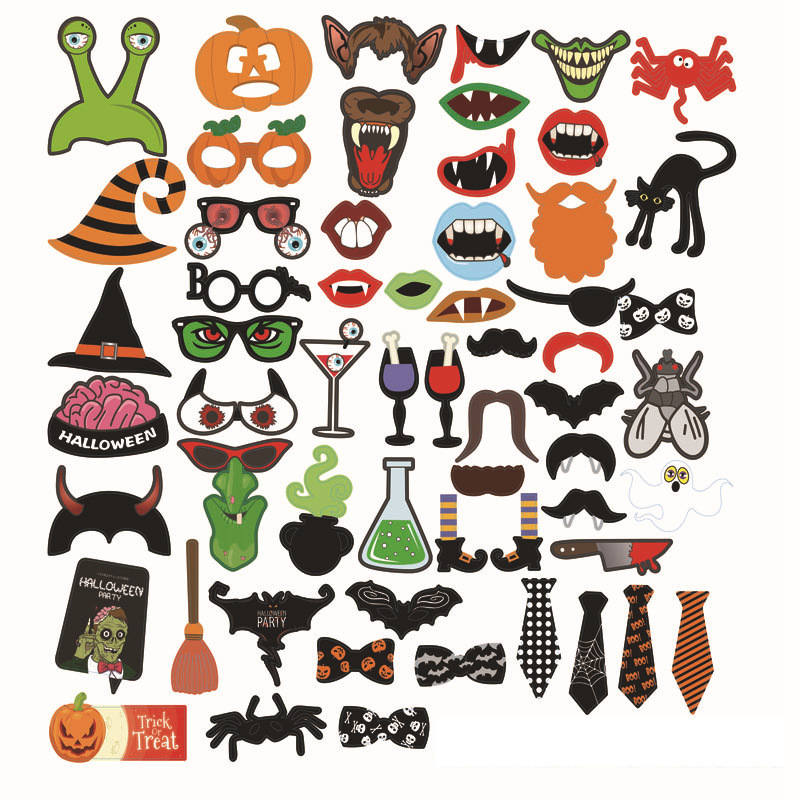 59 피스 할로윈 소품 세트