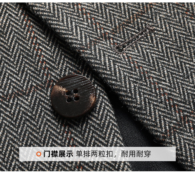 Áo vest nam dáng ôm phong cách Hàn Quốc, chất liệu dày dặn co giãn không cần ủi, họa tiết kẻ sọc — lưới cà phê chi tiết 18