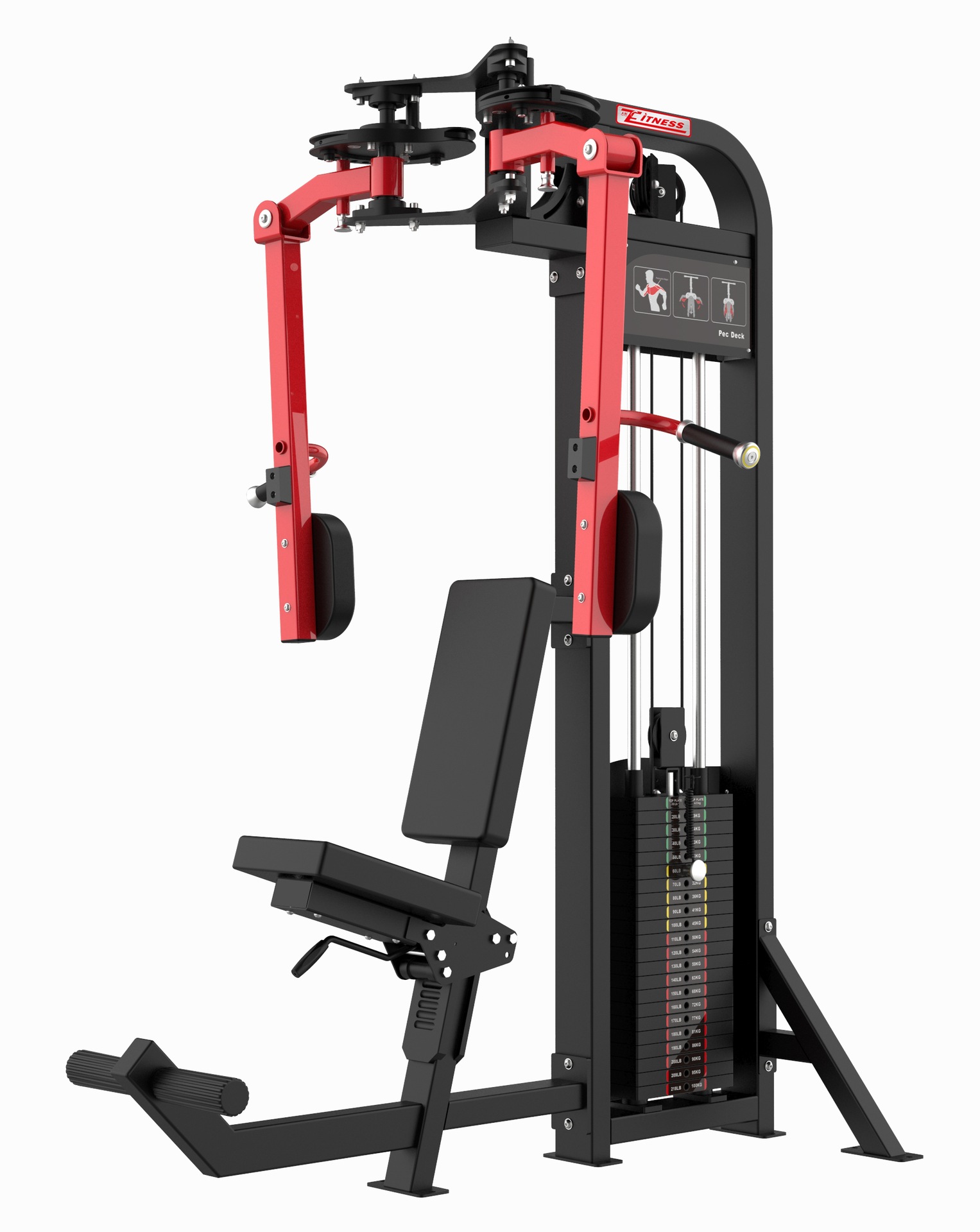 Humvee fuerza equipo de fitness comercial máquina de mariposa gimnasio dedicado conjunto completo pecho empuje Alto y Bajo pull back equipo de entrenamiento