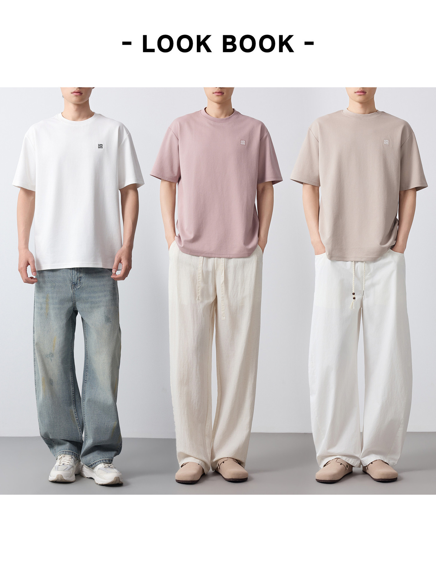 Áo thun nam cổ tròn cotton dày 210g thấm hút tốt — đen