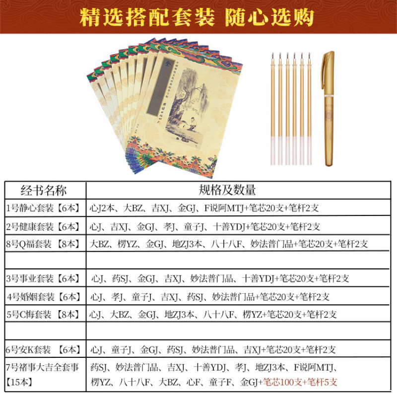抄经本练字抄写经书套装临摹硬笔字帖抄经卷地藏经成人静心手抄经|undefined