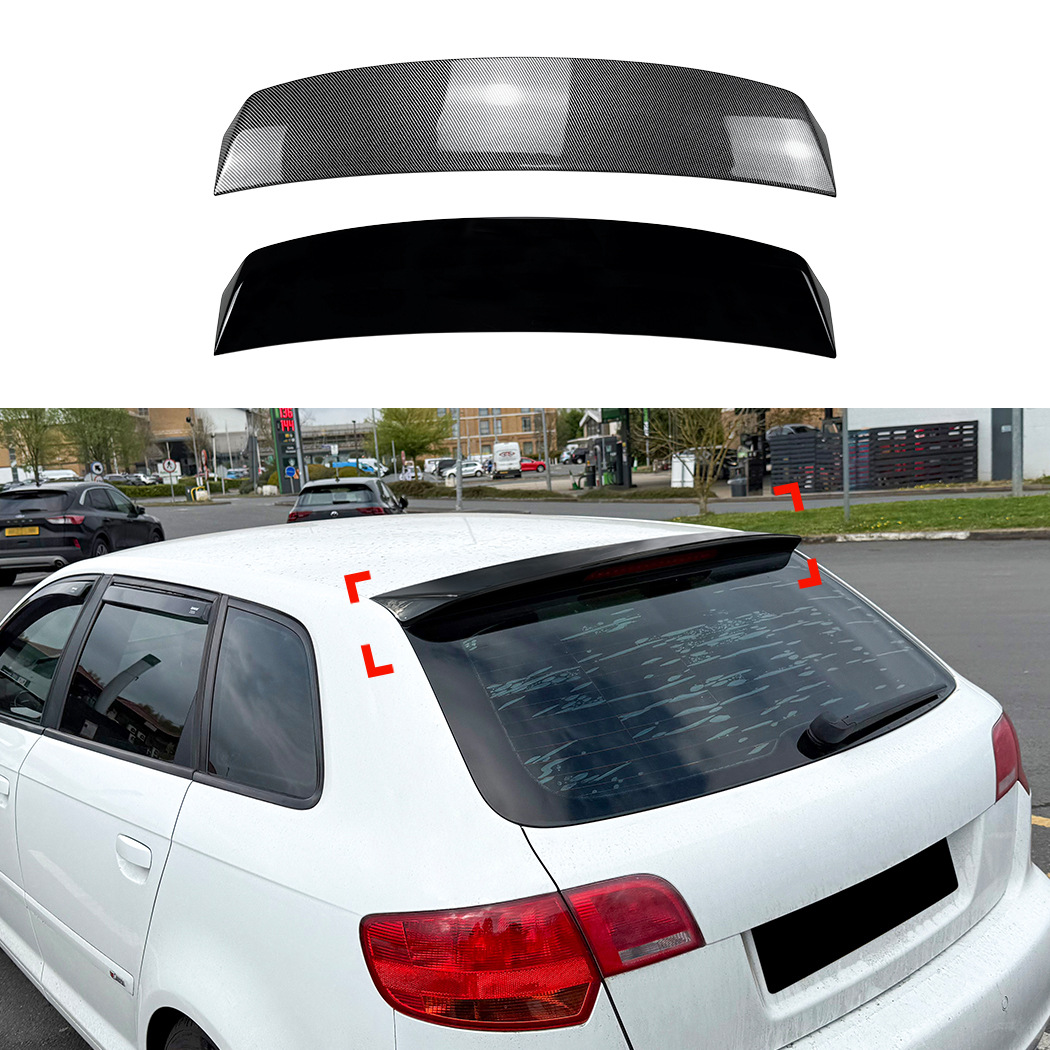 Audi A3 8P 5 도어 2004-2013 표준 버전 업그레이드 S 스타일 탑 윙 스포일러 수정에 적합