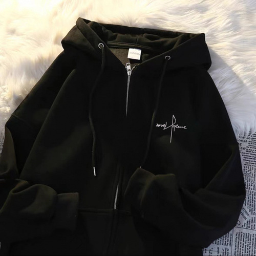 Lazy-style Hooded Sweatshirt Outerwear New Winter Loose Matchable Design Knit Top Trend Brand