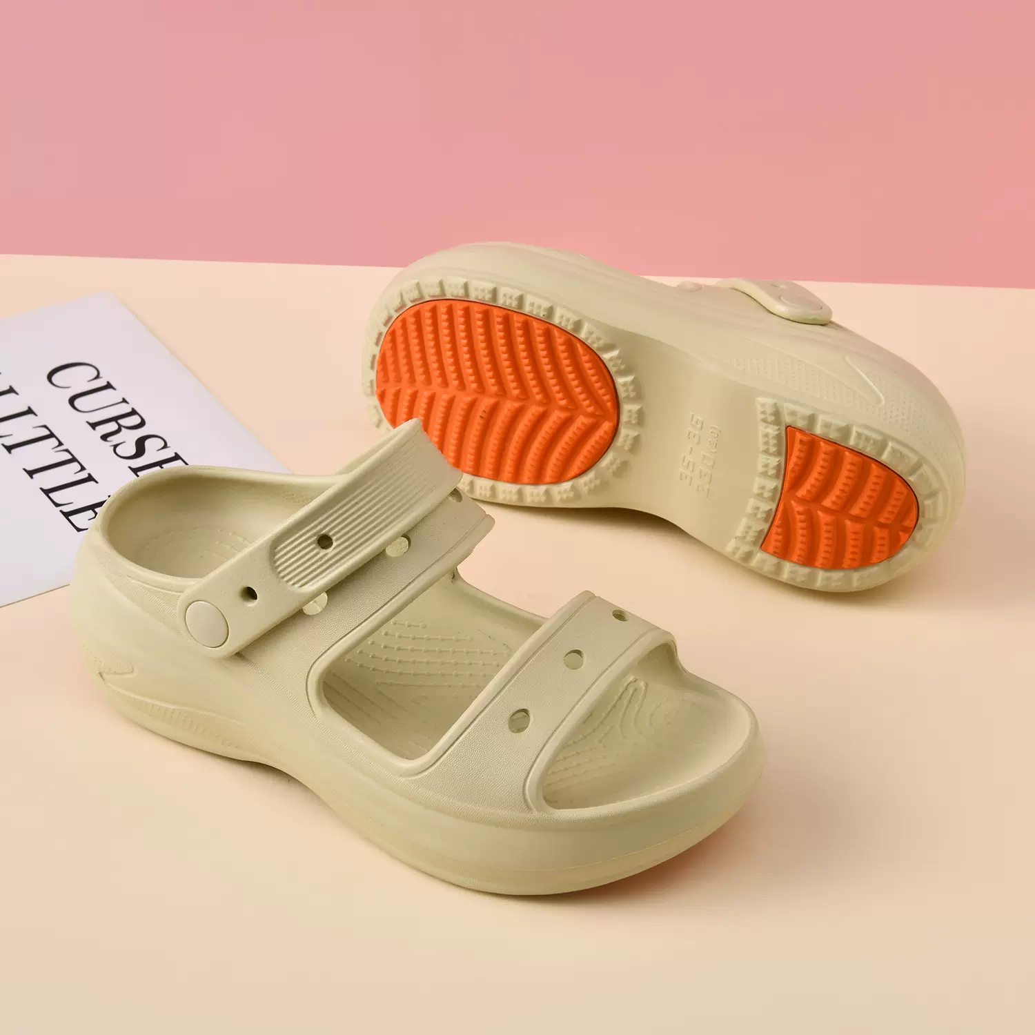 凉鞋女款2026新款夏季外穿厚底运动防滑凉拖鞋两穿可下水海边沙滩