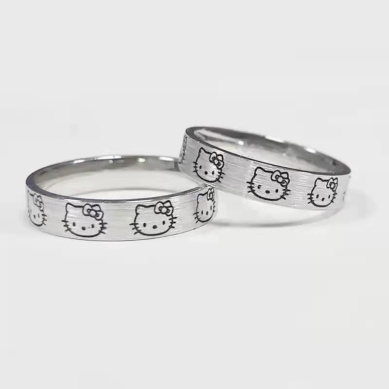 Кольцо (Hello Kitty Guyin KT) регулируемое унисекс с принтом, лёгкий подарок для друзей