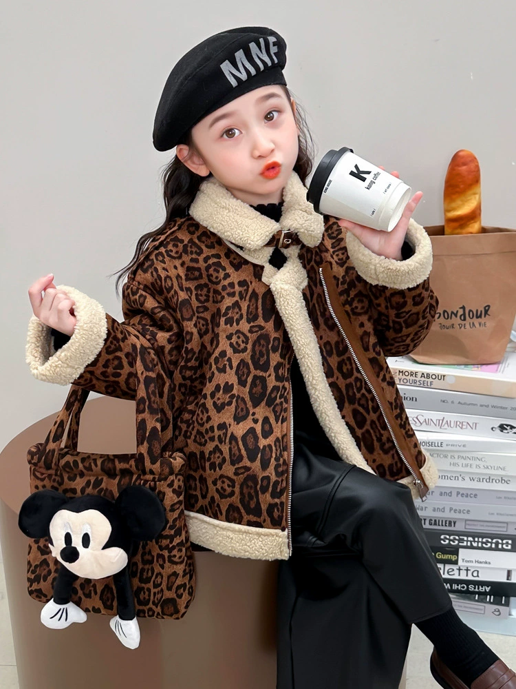 Children's fleece winter keep warm down jacket