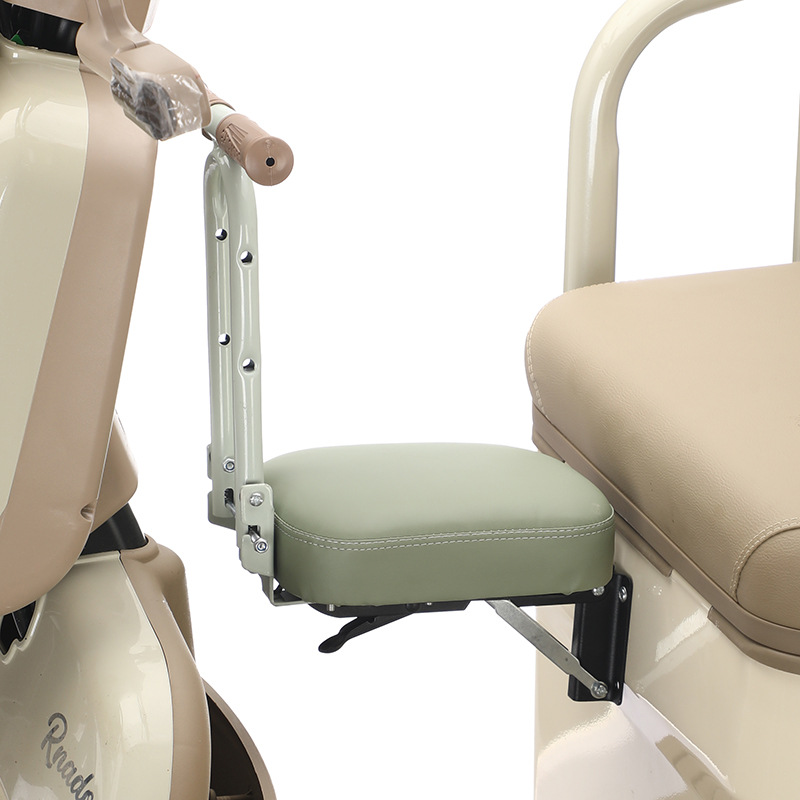 Electric Tricycle Baby Seat Foldable Children's Front Seat Punch-Free Three-Wheel Four-Wheel Fully Enclosed Body