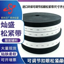 1.5cm-3cm调节松紧带扣眼松紧带纽扣带孕妇裤调节橡根黑白宝蓝现