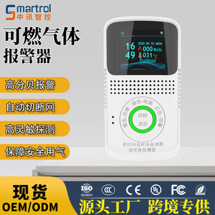 Cross-Border Wireless Gas Detector Wifi Combustible Gas Alarm App Intelligent Voice Gas Detector