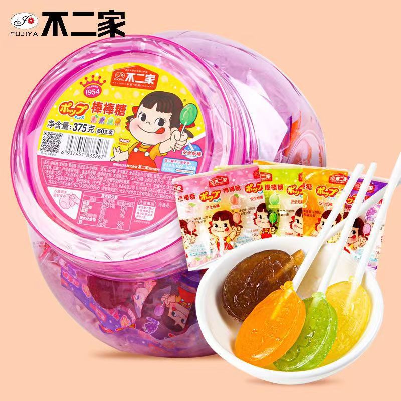 不二家棒棒糖水果喜糖果班級分享小零食不二家棒棒糖喜糖專用