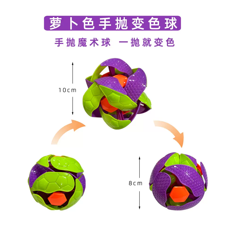 宝宝弹力踩踩球魔幻飞碟球脚踩变形球益智儿童户外运动球类玩具