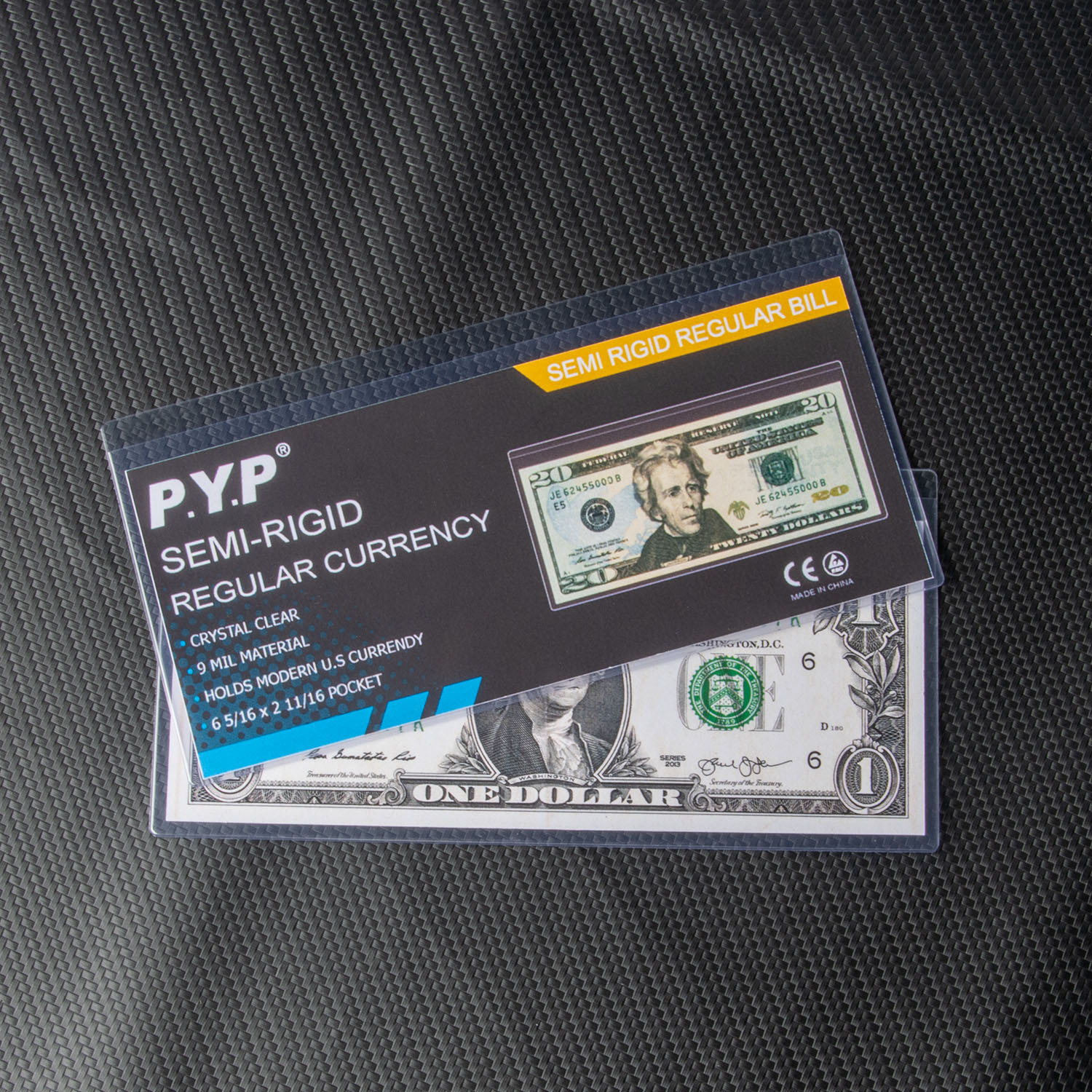 Comprobación de moneda caja de tarjeta semirrígida moneda caja de goma dura nota conmemorativa RMB dólar colección funda protectora al por mayor