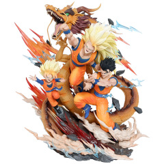 ドラゴンボールGK父子三人悟空悟飯悟天龍拳父子フィギュア置物誕生日プレゼント卸