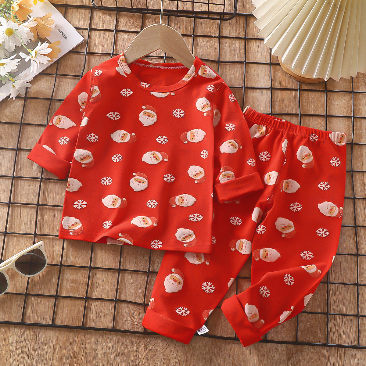 Pajamas infantiles primavera lica algodón ropa interior bebé ropa doméstica para niños niñas chaqueta de otoño pantalones de otoño ropa infantil al por mayor