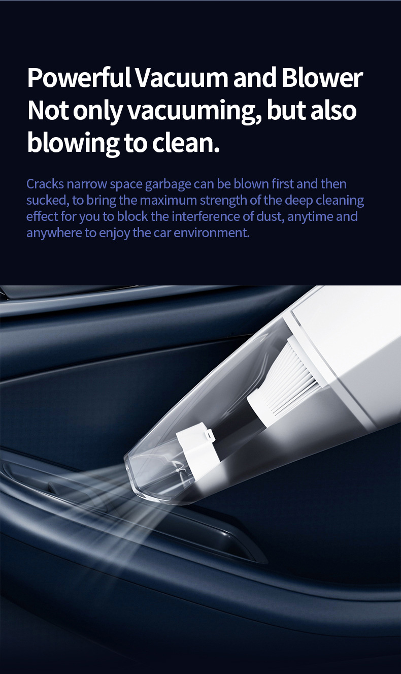 Cross-Border Car Vacuum Cleaner, Portable High-Power Vacuum Cleaner for Cars, Small Vacuum Cleaner, High Suction Handheld Vacuum Cleaner