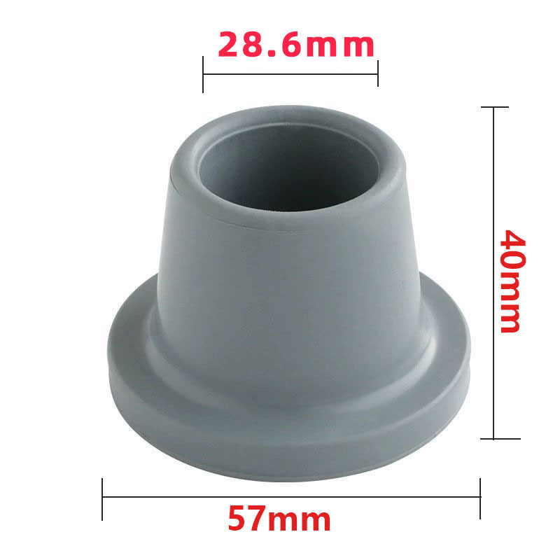 Accesorios de silla de baño 28.6mm tubos antideslizantes resistentes al desgaste accesorios de silla de baño 25.4 cubiertas de pies almohadillas de goma