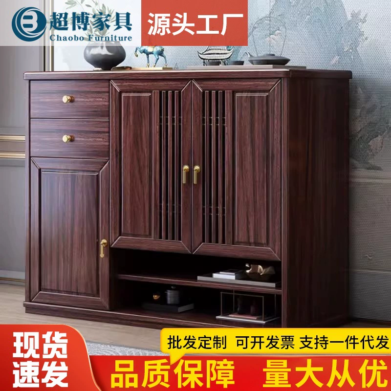 Новый шкаф для обуви в китайском стиле из цельного дерева, стеллаж для хранения на входе в дом, настенный входной шкаф, шкаф для обуви из цельного дерева