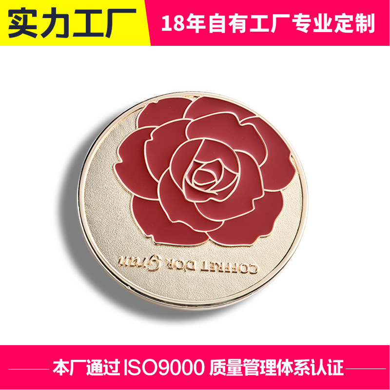 金属工艺欧式古典化妆镜锌合金烤漆化妆创意随身补妆镜商务礼品