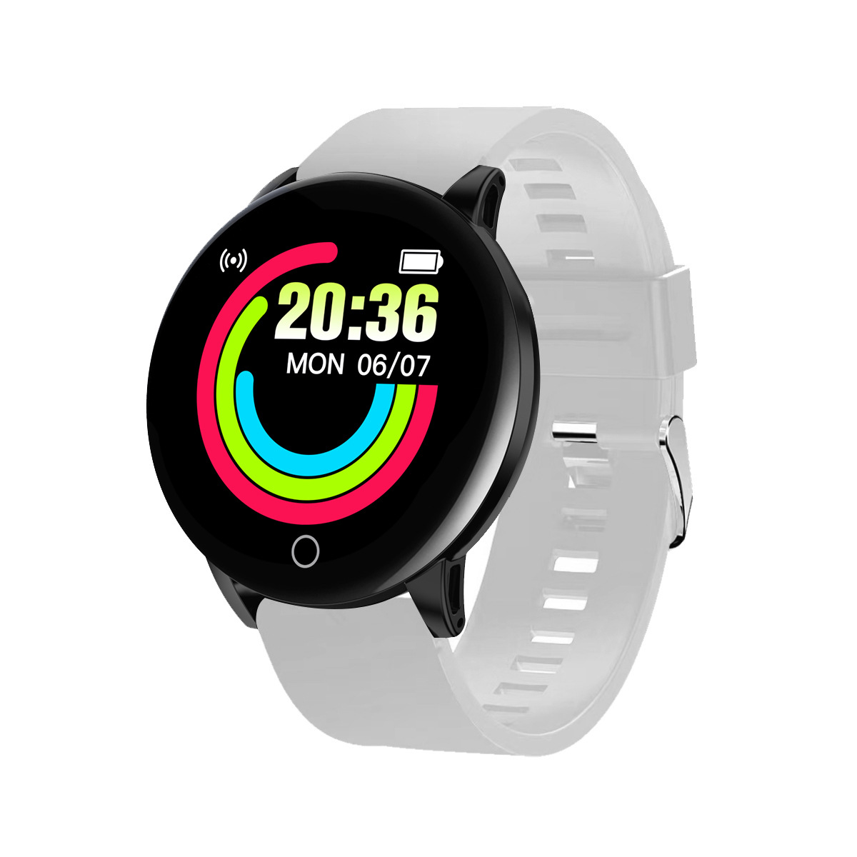 Comercio exterior transfronterizo inteligente pulsera reloj ritmo cardíaco presión arterial ejercicio conteo paso sueño monitoreo información recordatorio regalo electrónico